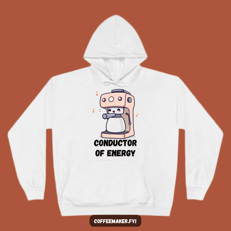 Funny Coffee Maker Conductor Hoodie: Cozy and Humorous Gear for Brew Enthusiasts!