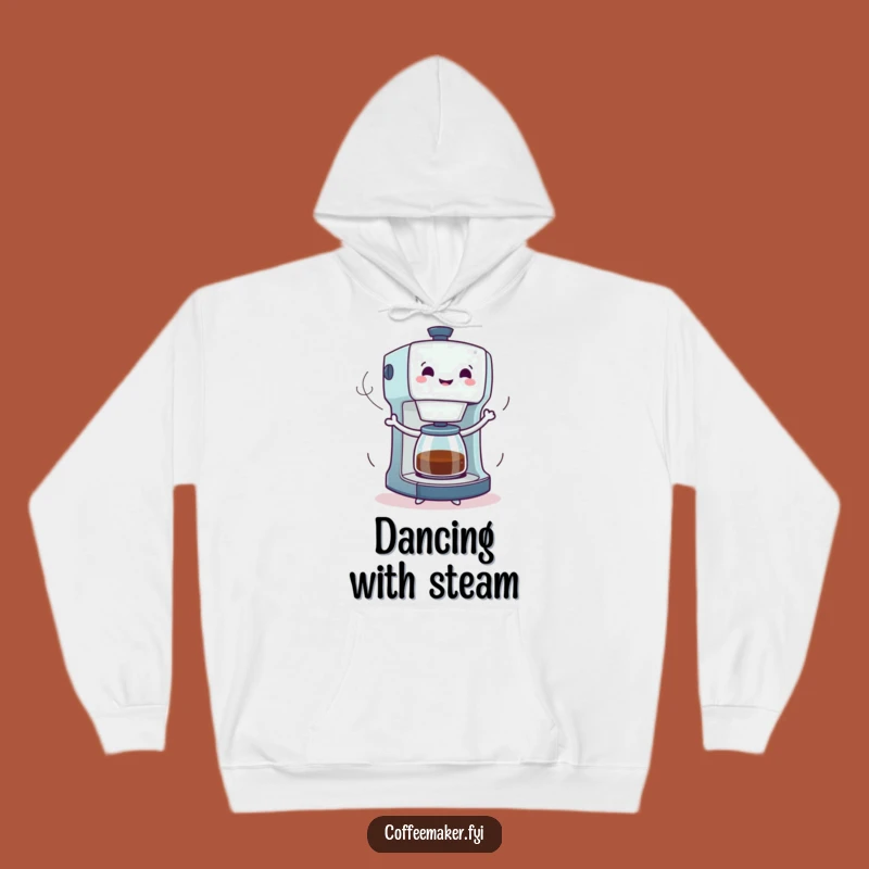 Funny Dancing Coffee Maker Hoodie: Cozy Up with Lively Coffee-Themed Humor!