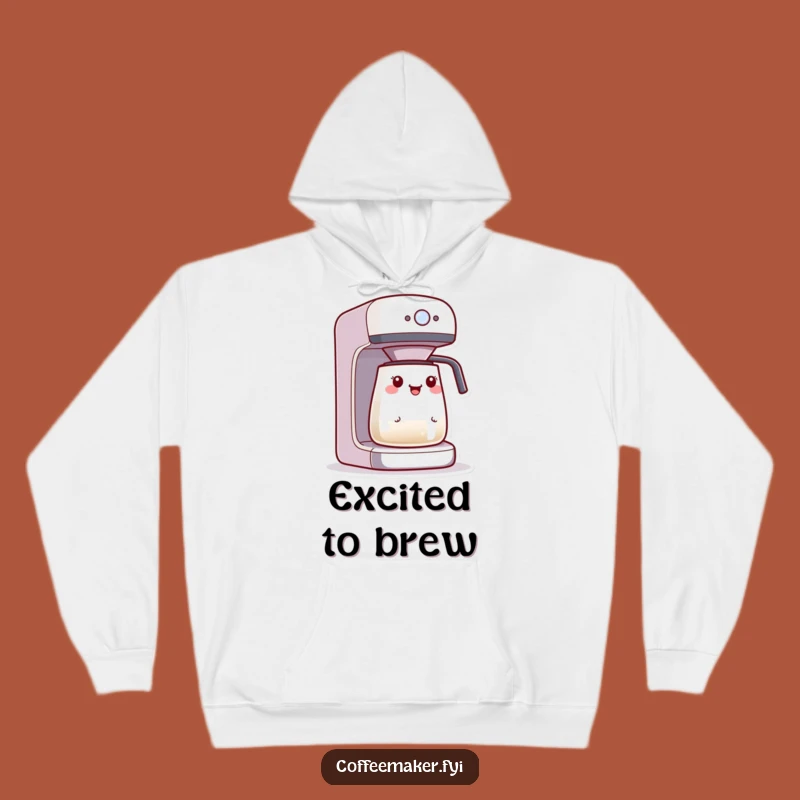 Funny Kawaii Coffee Maker Hoodie: Cozy Excitement, Blinking Light Warmth, Ultimate Funny Gift