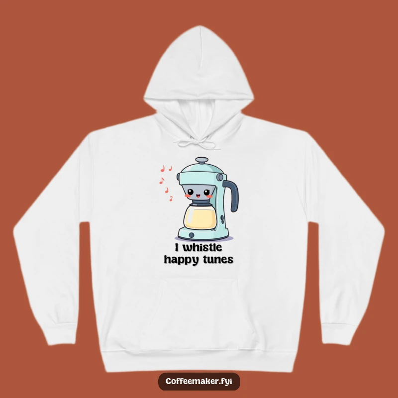 Cozy Funny Kawaii Percolator Hoodie - Whistling Comfort Gift