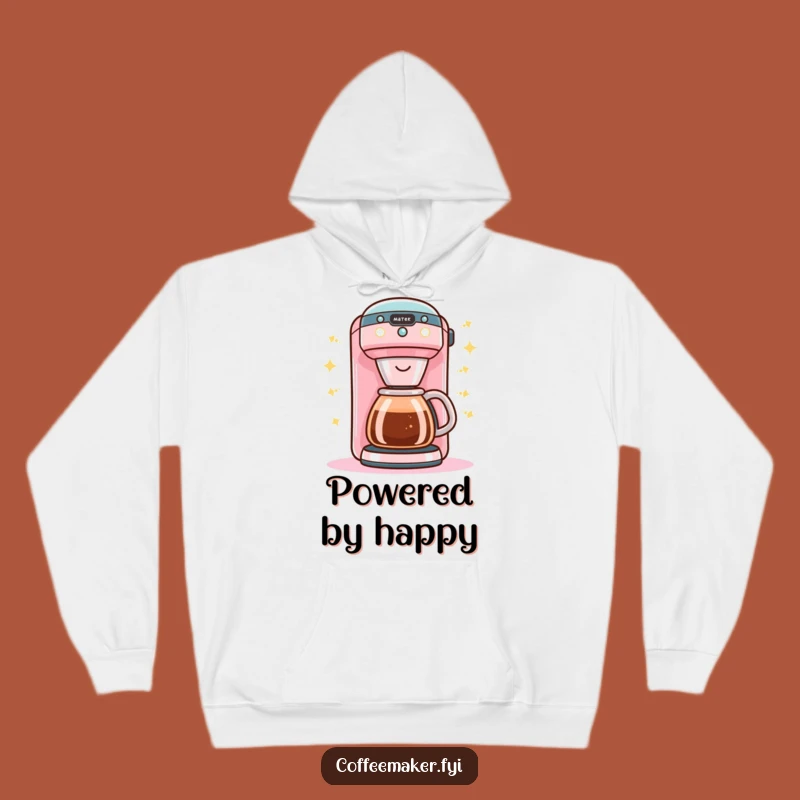 Cozy Funny Kawaii Coffee Maker Hoodie - Buzzing with Joy!