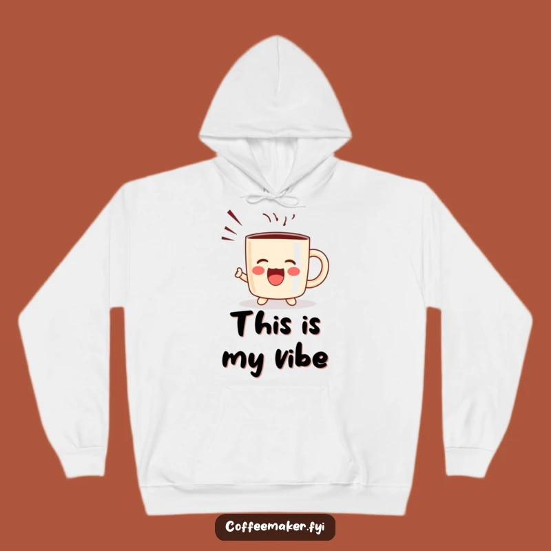 Funny Kawaii Coffee Mug Hoodie - Cozy Joyful Shout Wear for Gifts