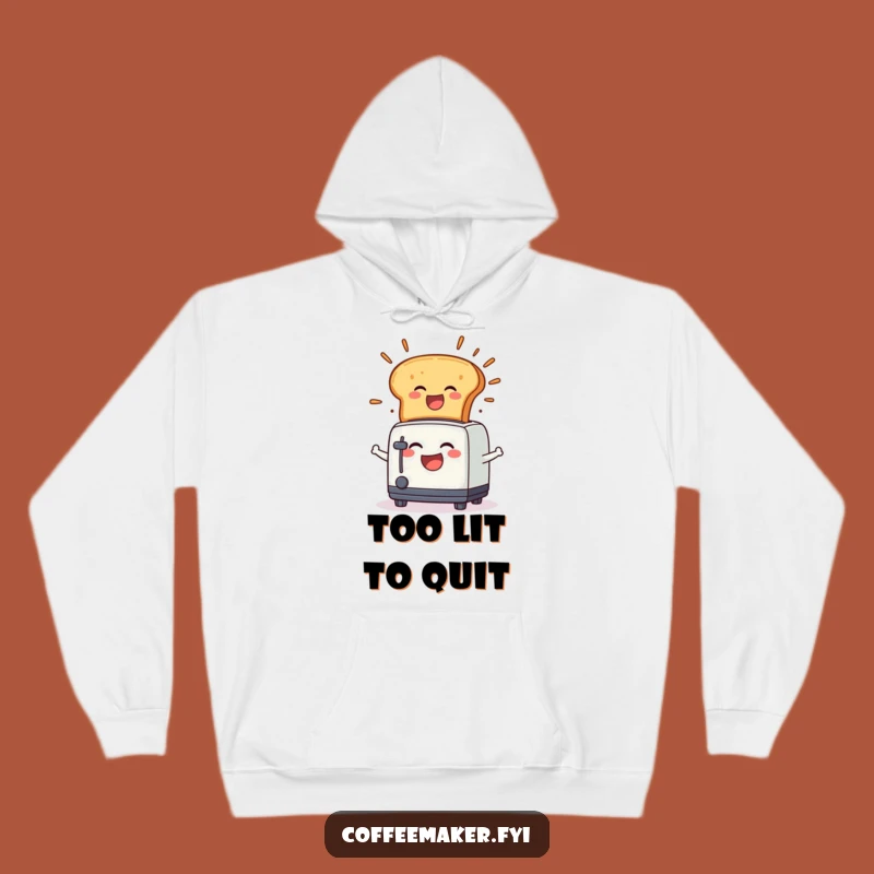 Funny Toaster Explosion Hoodie - Cozy Laughing Character Warm Gift