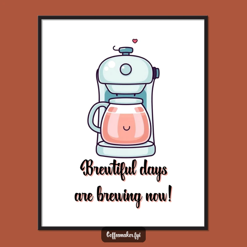 Funny Free Printable Wall Art: Smiley Steam Kawaii Maker - Quirky Downloadable Decor