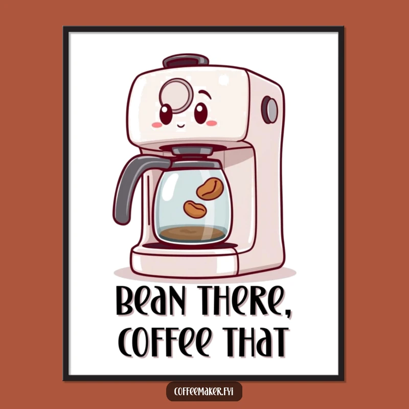 Free Printable Wall Art: Surprised Coffee Maker Hilarious Downloadable Decor