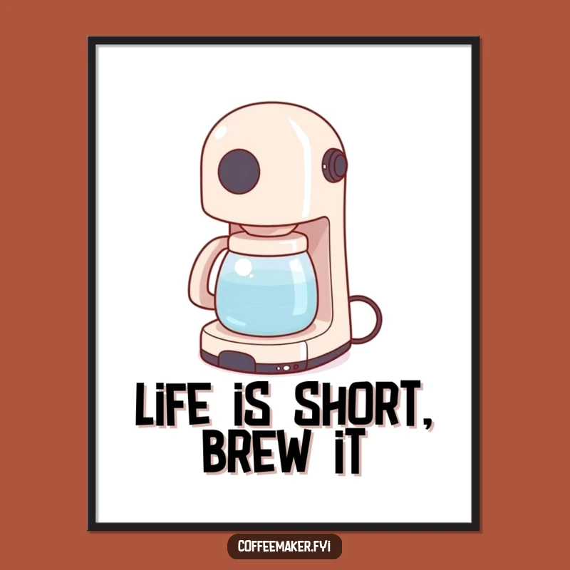 Free Printable Wall Art: Coffee Maker's Playful Spark, Humorous Downloadable Decor
