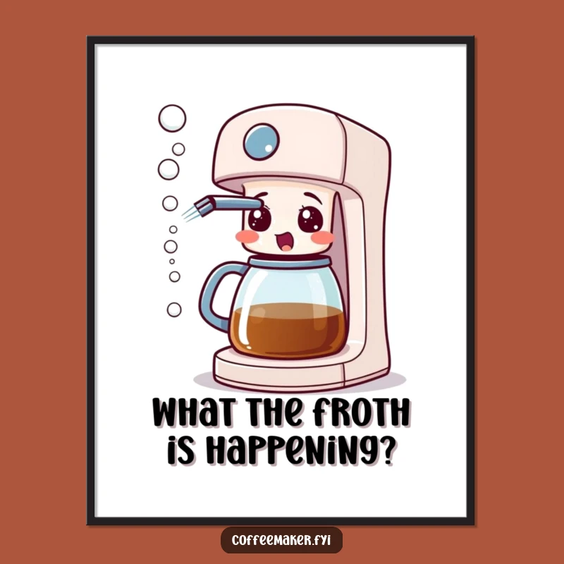 Oops! Free Printable Wall Art: Coffee Maker's Surprising Bubble Spray!