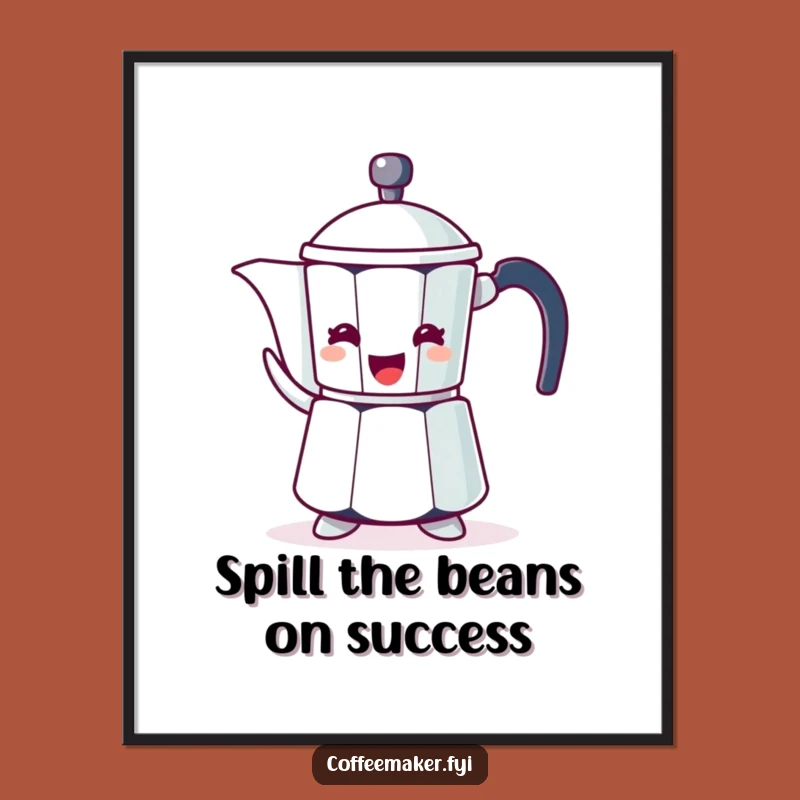 Free Printable Wall Art: Cheerful Coffee Pot DIY Decor for Kitchens