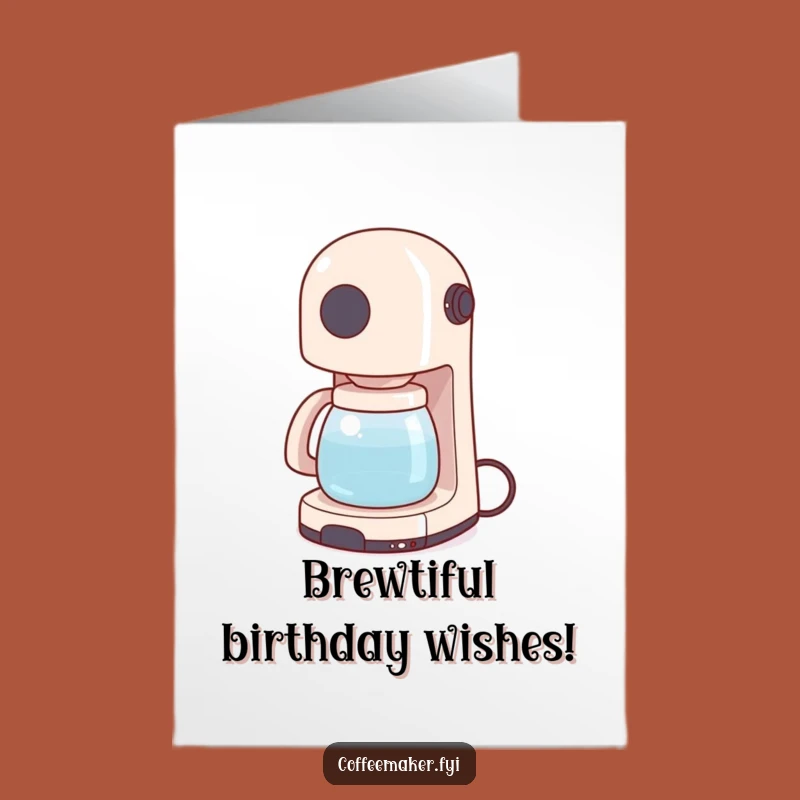 Funny Free Printable Birthday Card: Coffee Maker's Wiggle, Downloadable Gift of Fun