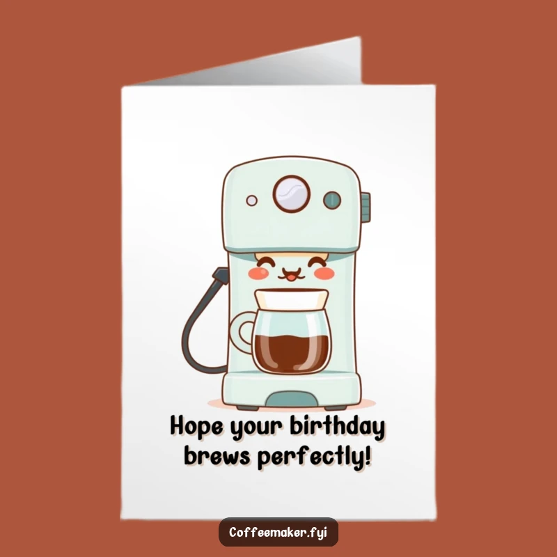 Free Printable Birthday Card: Proud Maker's Perfect Brew, Downloadable Gift