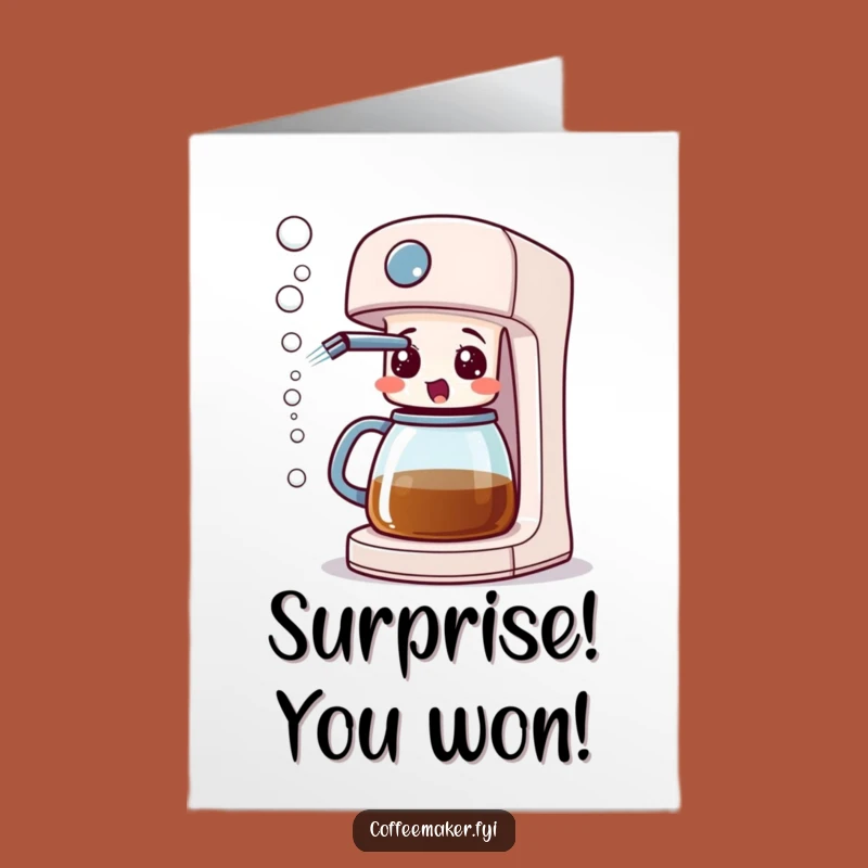 Congrats! Free Printable Card: Coffee Maker's Surprising Bubble Bash!