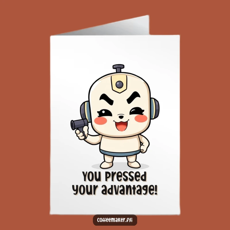 Free Printable Congrats Card: French Press Pumping Success Downloadable Gift