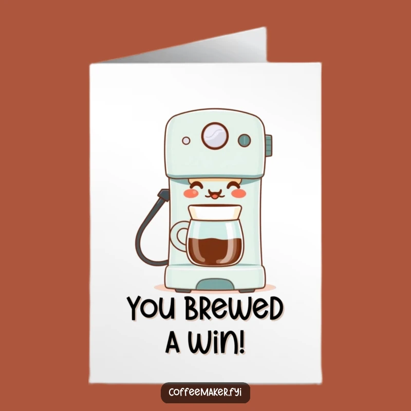 Free Printable Congrats Card: Proud Maker's Success Brew, Downloadable Gift