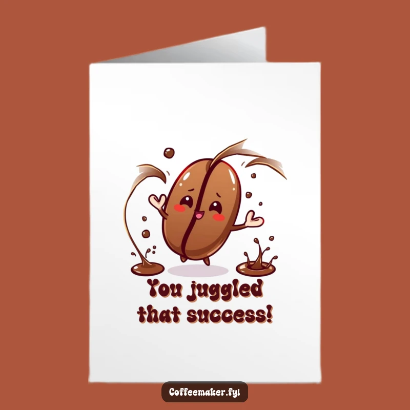 Masterful Coffee Bean Free Printable Congratulations Card - Funny Downloadable