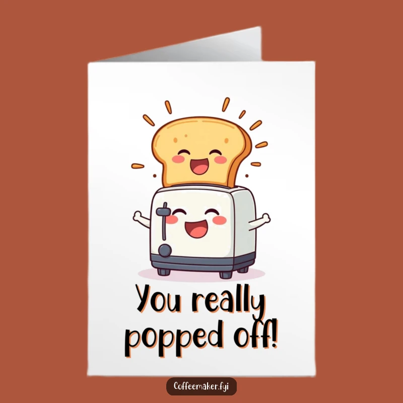 Free Printable Congrats Card: Joyful Toaster Explosion Funny Downloadable Gift for Any Occasion