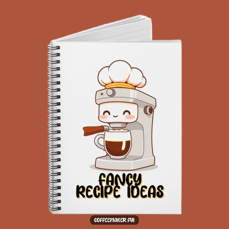 Funny Chef Coffee Maker Notebook: Jot Down Recipes with Gourmet Humor!