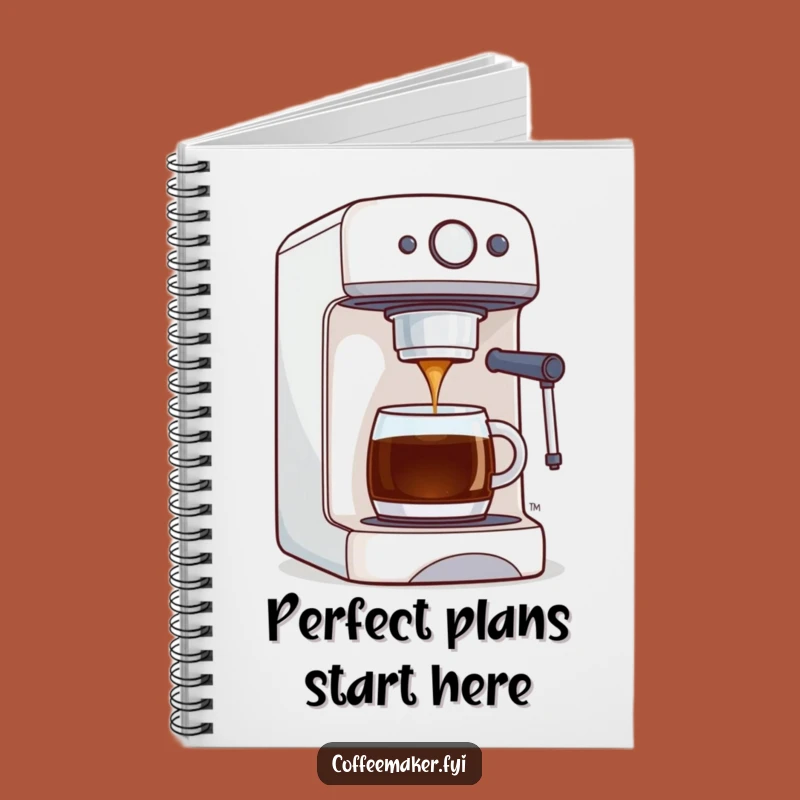 Funny Coffee Maker Notebook: Perfect Brew Dispensing, Journal