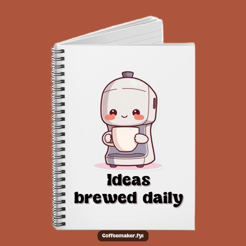 Funny Kawaii Coffee Maker Notebook: Brew Master's Pride Journal, Steaming Cup Notes, Gift Idea