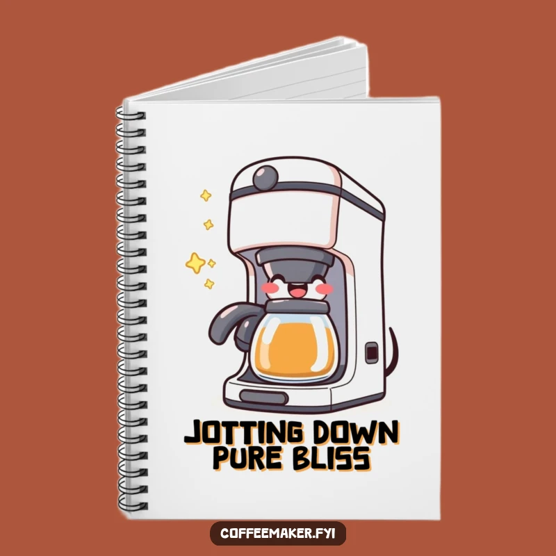 Funny Kawaii Coffee Maker Notebook: Jot Down Joy, Hilarious Journal