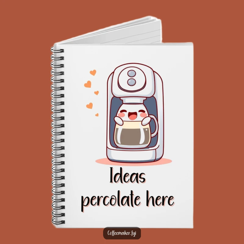 Funny Singing Coffee Maker Notebook: Gurgling Ideas Journal, Creative Gift