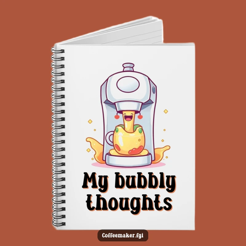 Funny Coffee Maker Sparkling Notebook - Journal Gift for Coffee Lovers