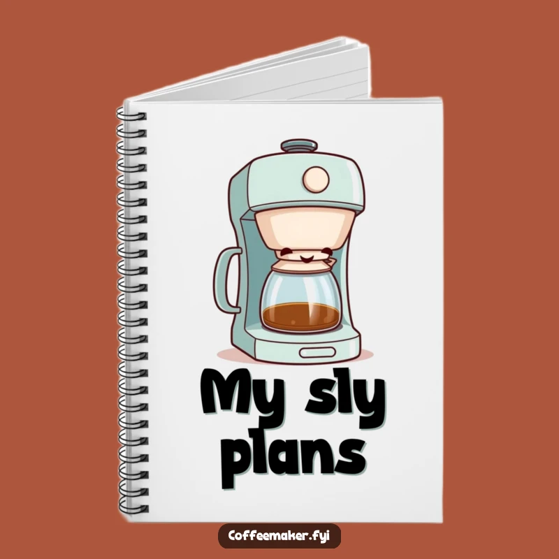Funny Coffee Maker Mischief Notebook - Journal Gift for Coffee Addicts