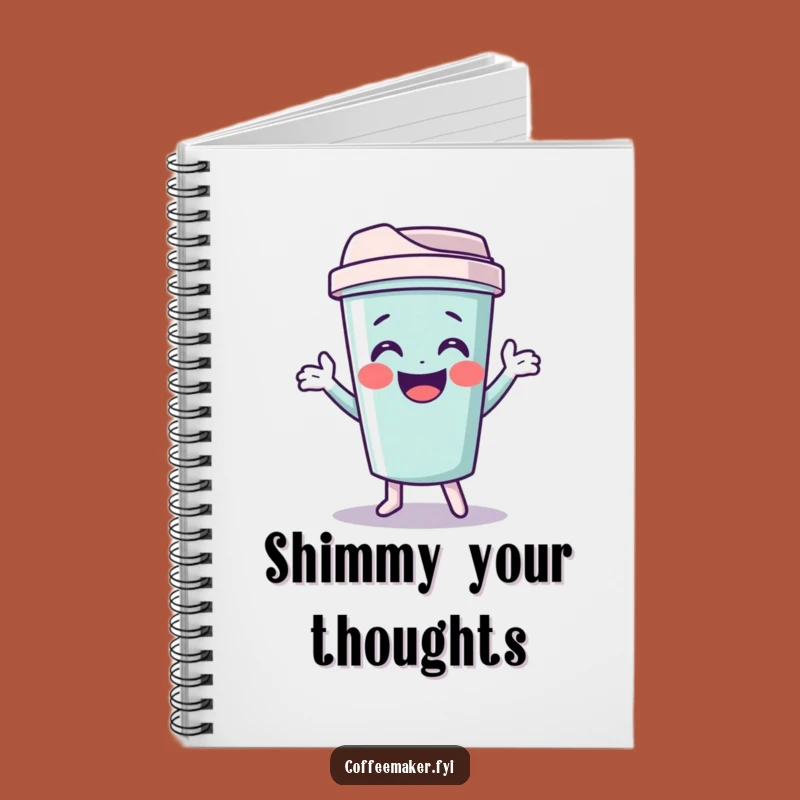 Funny Travel Mug Notebook: Giggling Shimmy Journal for Ideas