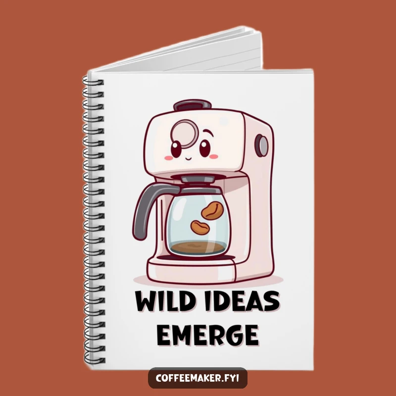 Funny Coffee Maker Notebook: Jumping Bean Surprise, Journal