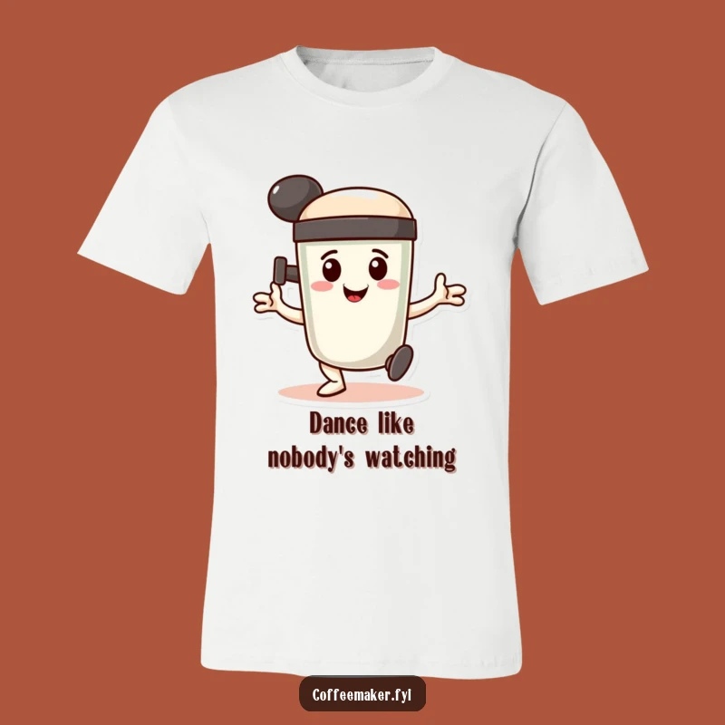 Funny Coffee Tamper Dance T-Shirt - Determined Espresso Tee Gift