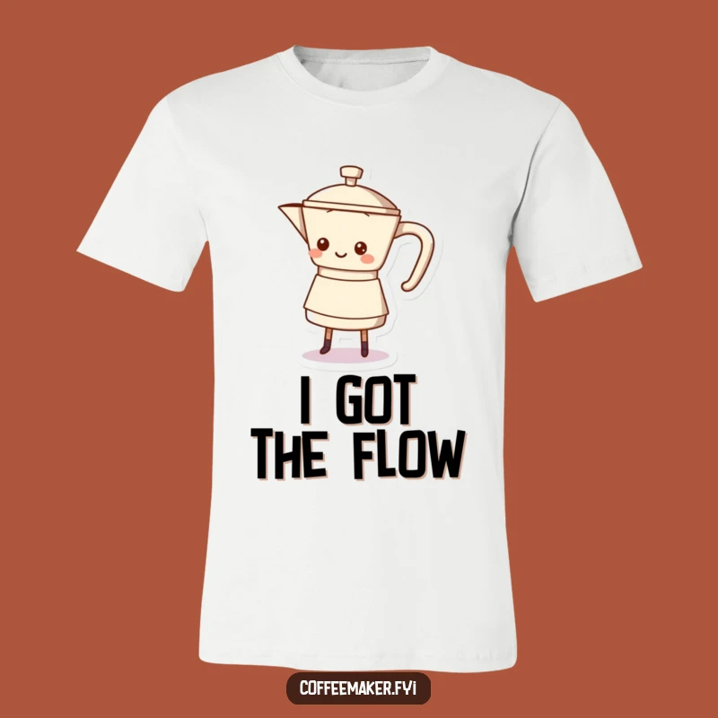 Funny Coffee Pot Shuffle T-Shirt: Dance Your Way to a Hilarious Morning