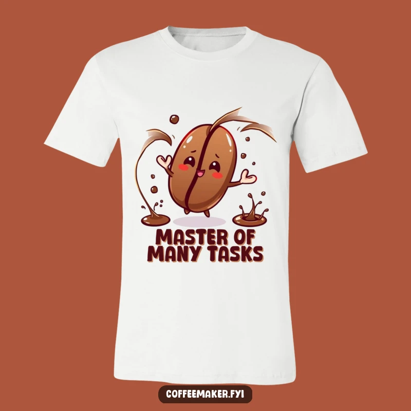 Funny Juggling Coffee Bean T-Shirt: Wear Your Skills with Humour