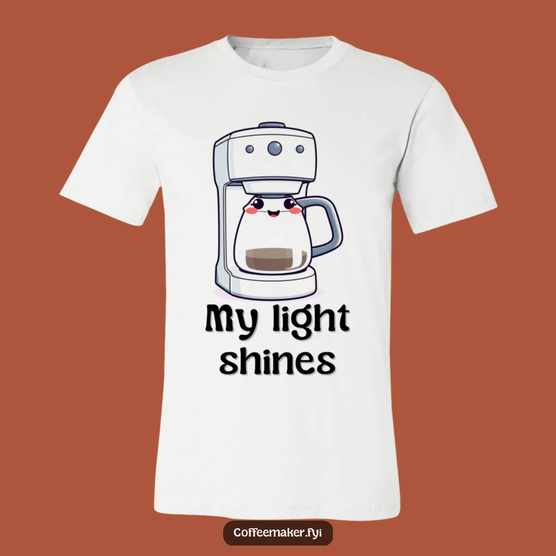 Funny Winking Coffee Maker T-Shirt - Brew-tifully Cheeky Style