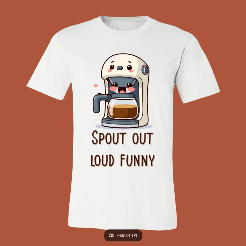 Funny Kawaii Coffee Maker T-Shirt: Big Laugh, Hilarious Surprise Wear