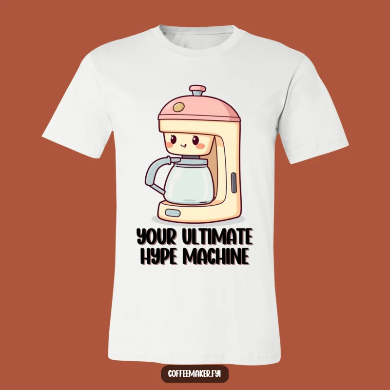 Funny Cheering Coffee Maker T-Shirt: Spout Out, Hilarious Gift!