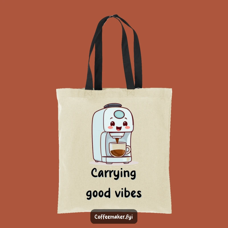 Funny Coffee Maker Tote Bag - Carry Your Daily Grind in Style