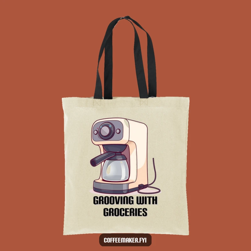 Funny Dancing Coffee Maker Tote Bag - Carry Your Rhythm Anywhere
