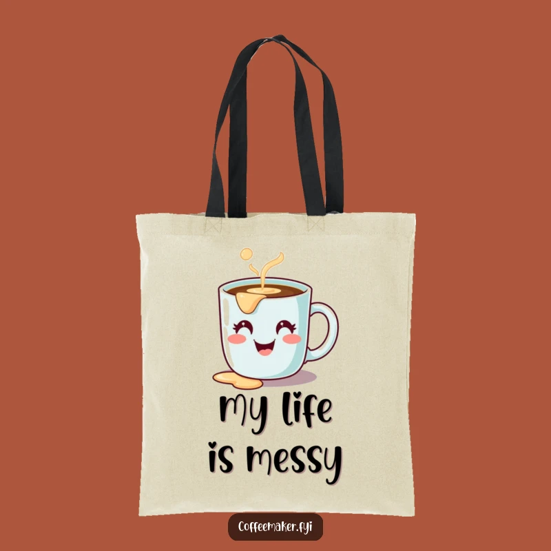 Funny Cute Coffee Mug Tote Bag - Spill-Proof Your Style!